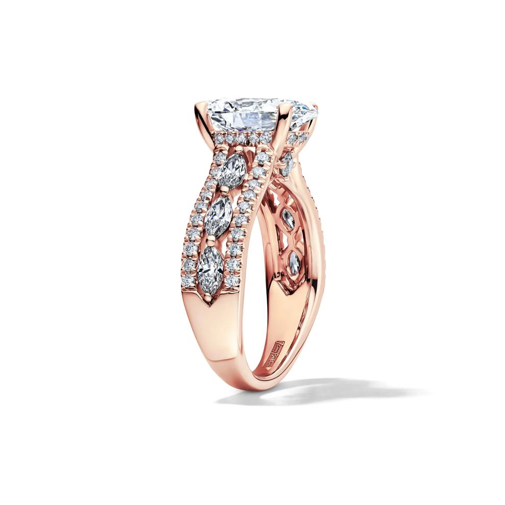 Layla Lab Grown Diamond Engagement Ring in 18K Rose Gold (4 ct. tw.) – Image 3 of 4