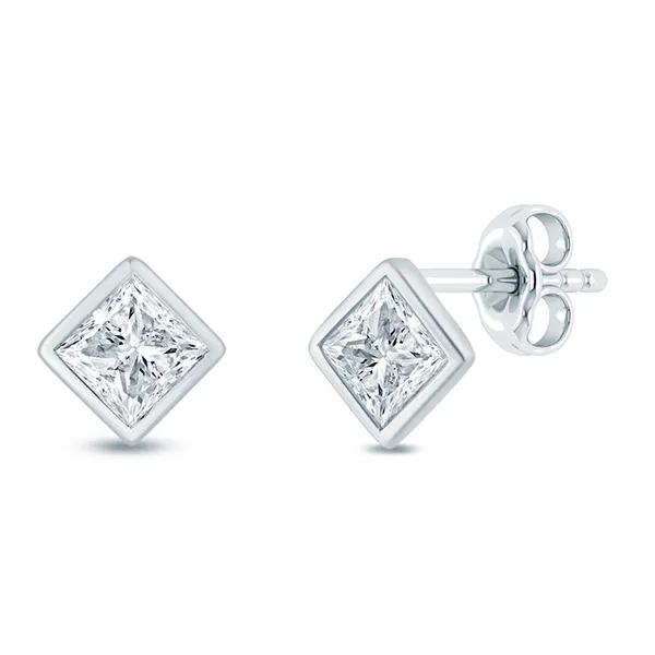Lab Grown Diamond Stud Earring Box Set in 10K White Gold &#40;1 ct. tw.&#41; – Image 3 of 4