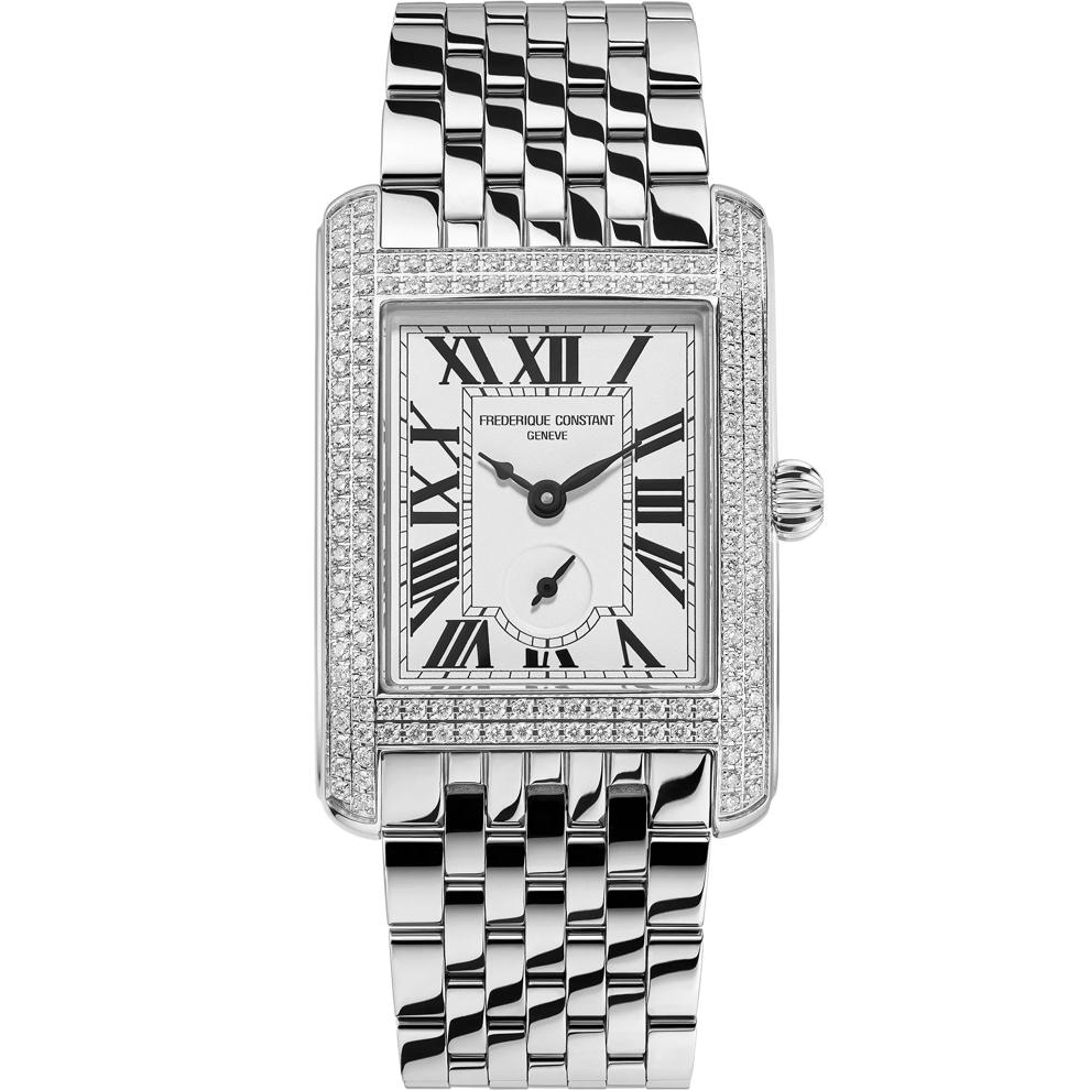 Ladies' Classics Carr&eacute;e Watch With a White Dial and Stainless Steel – Image 1 of 3
