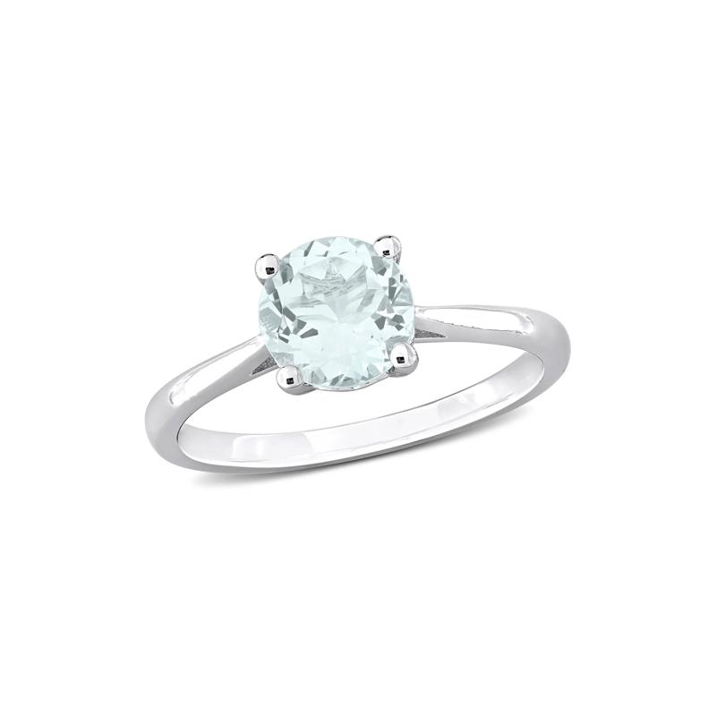Aquamarine Ring in Sterling Silver – Image 4 of 7