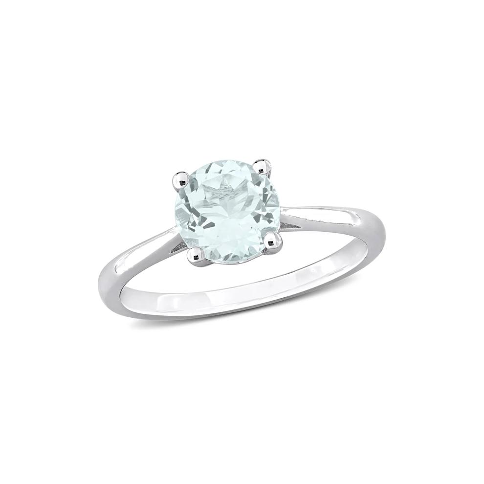 Aquamarine Ring in Sterling Silver – Image 4 of 7