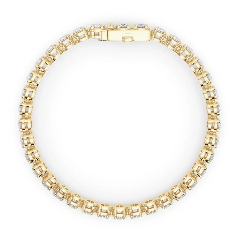 Lab Grown Diamond Tennis Bracelet in 14K Yellow Gold (8 1/2 ct. tw.) – Image 2 of 4