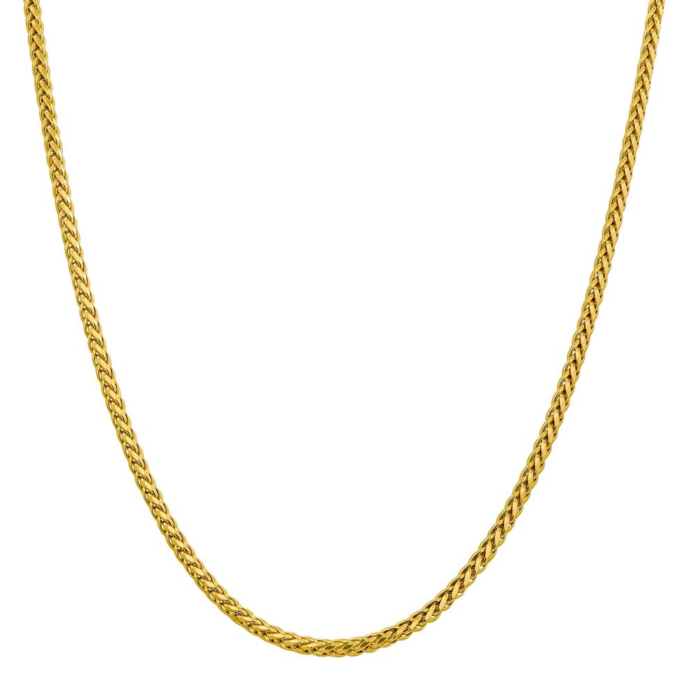 Semi-Solid Diamond-Cut Wheat Chain in 14K Yellow Gold, 3.1MM, 24" – Image 1 of 3