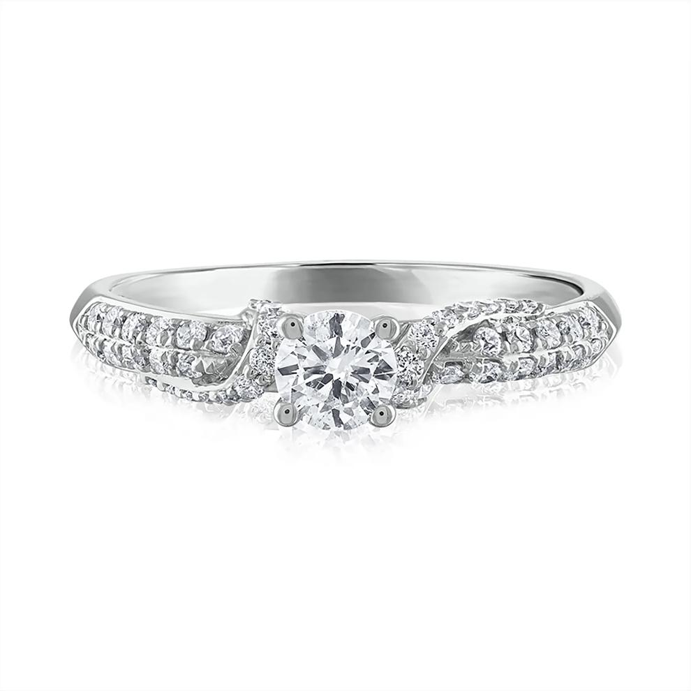 Diamond Engagement Ring in 14K White Gold (5/8 ct. tw.) – Image 1 of 3