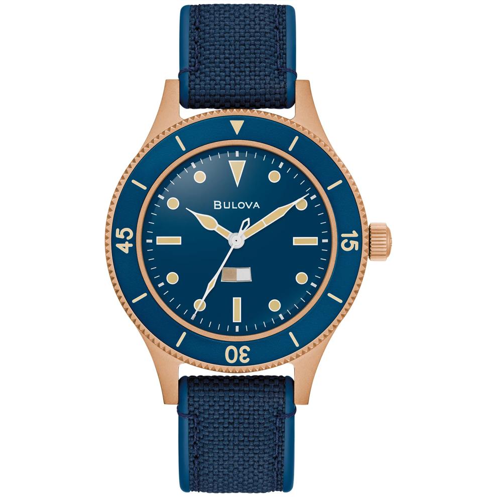 Men's MIL SHIPS Watch With a Blue Nylon Strap – Image 1 of 3