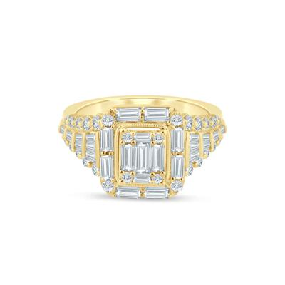 Diamond Composite Engagement Ring in 14K Yellow Gold (1 3/8 ct. tw.)