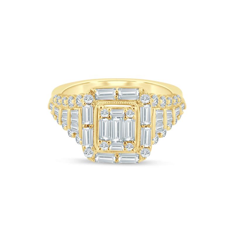 Diamond Composite Engagement Ring in 14K Yellow Gold &#40;1 3/8 ct. tw.&#41; – Image 1 of 3