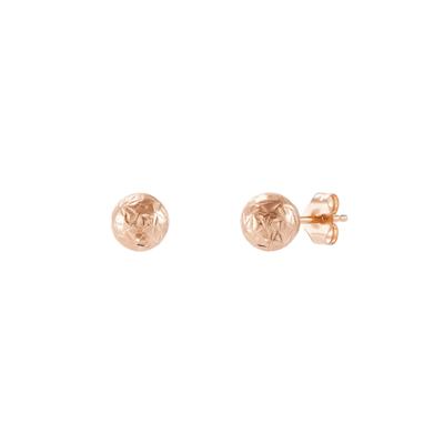 Diamond-Cut Ball Stud Earring in 14K Gold