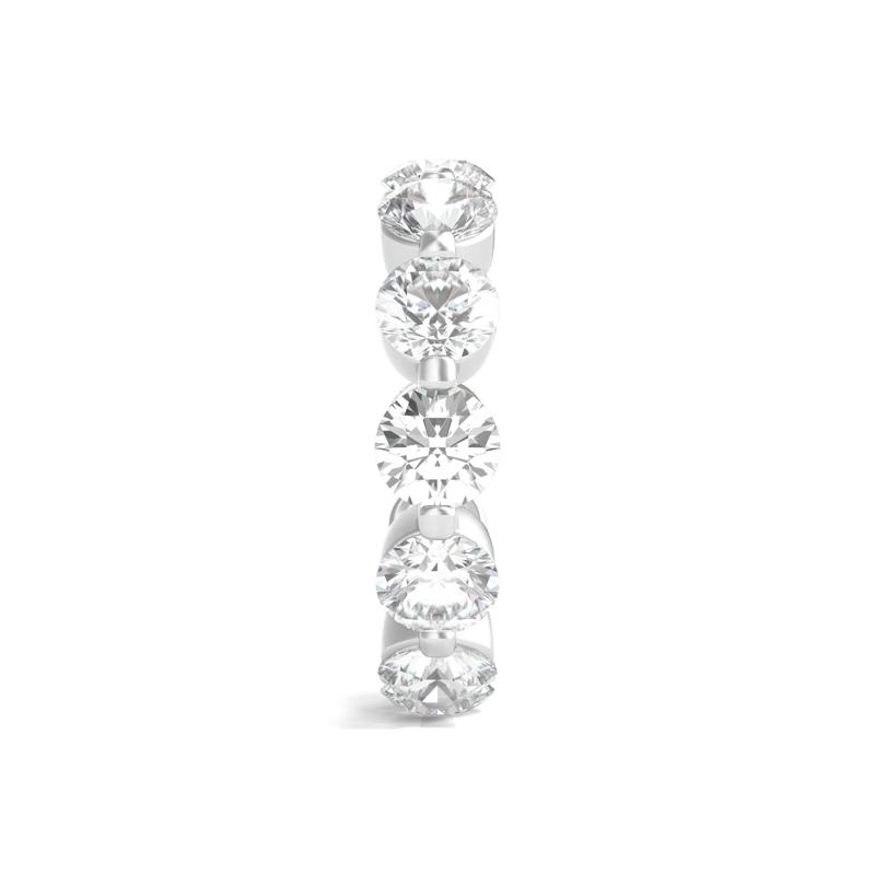 Round Brilliant-Cut Lab Grown Diamond Eternity Band in Platinum &#40;6 ct. tw.&#41; – Image 3 of 3