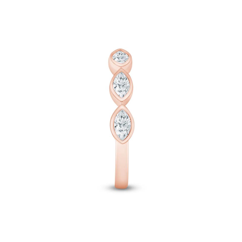 Lab Grown Diamond Marquise Open band in 14K Rose Gold (5/8 ct. tw.) – Image 3 of 3