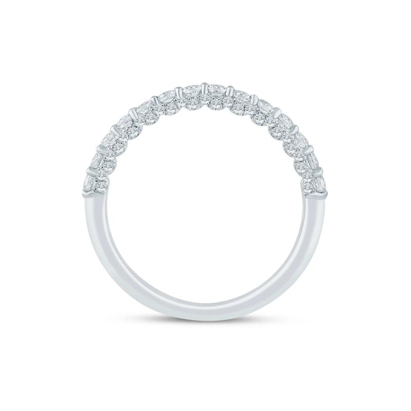 Lab Grown Diamond Wedding Band in 14K White Gold (1/2 ct. tw.) – Image 2 of 3