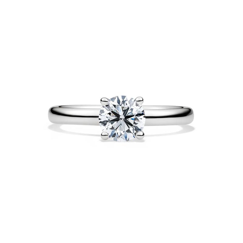Diamond Round Brilliant Cut Solitaire Engagement Ring in 14K White Gold &#40;1 ct.&#41; – Image 1 of 5