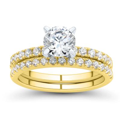 1/2 ct. tw. Brilliant-Cut Diamond Semi-Mount Engagement Ring in 14k Yellow Gold (Setting Only)