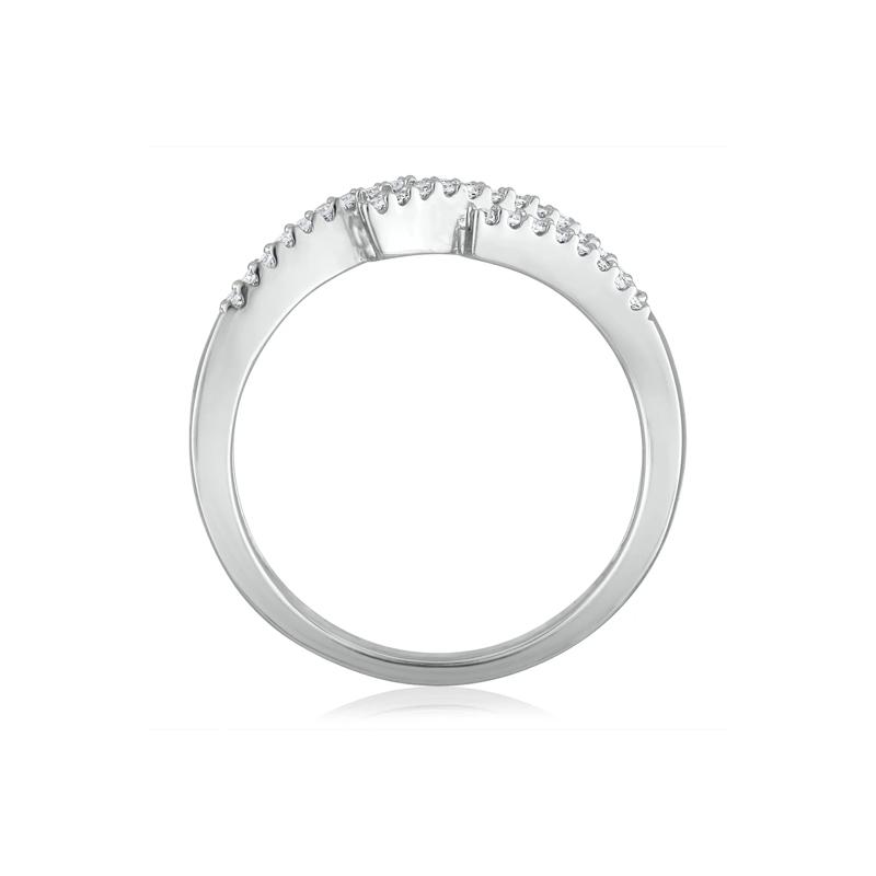 Diamond Tilt Ring in 14K White Gold &#40;1/2 ct. tw.&#41;  – Image 2 of 3