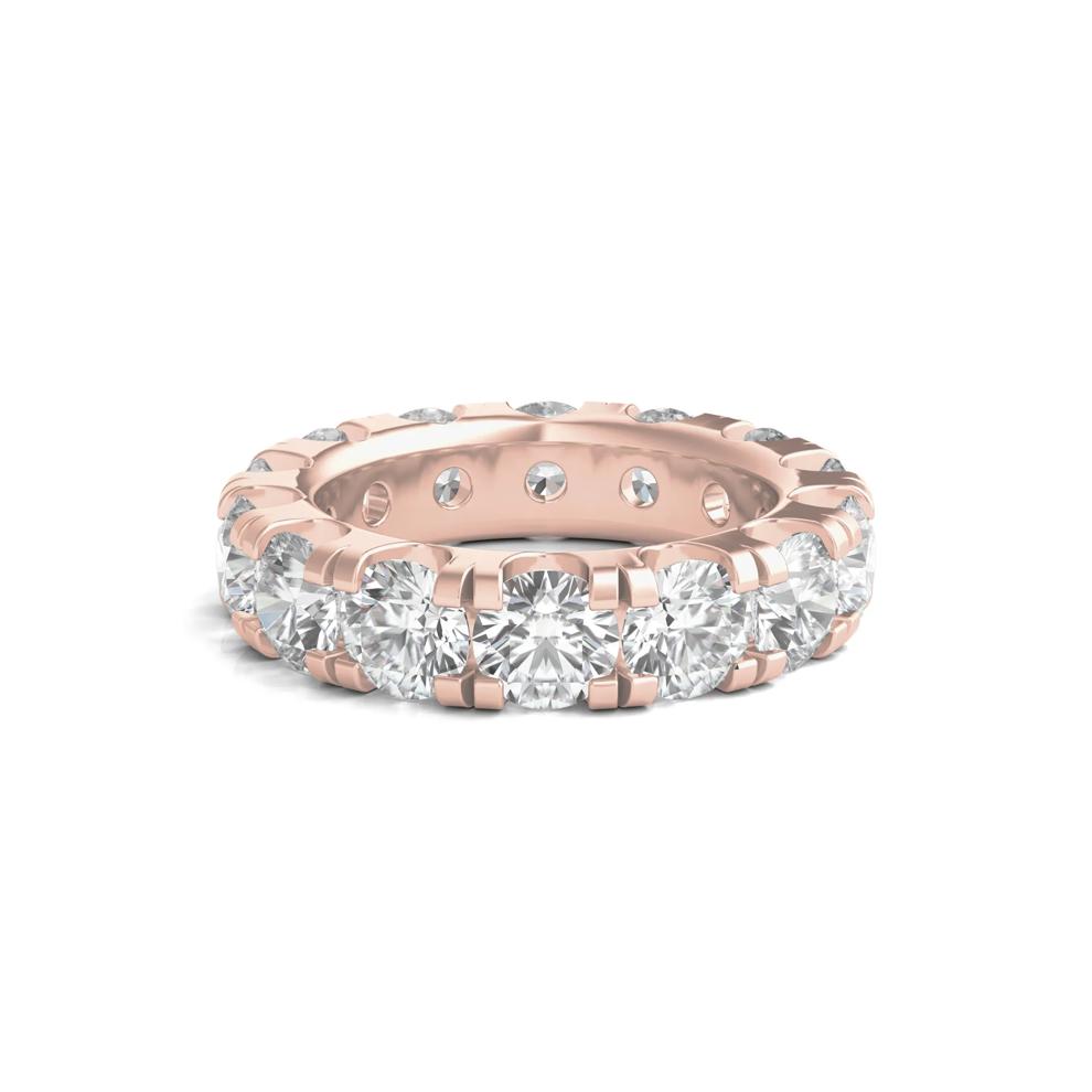 Round-Cut Diamond Eternity Band in 14k Rose Gold (7 ct. tw.) – Image 1 of 3