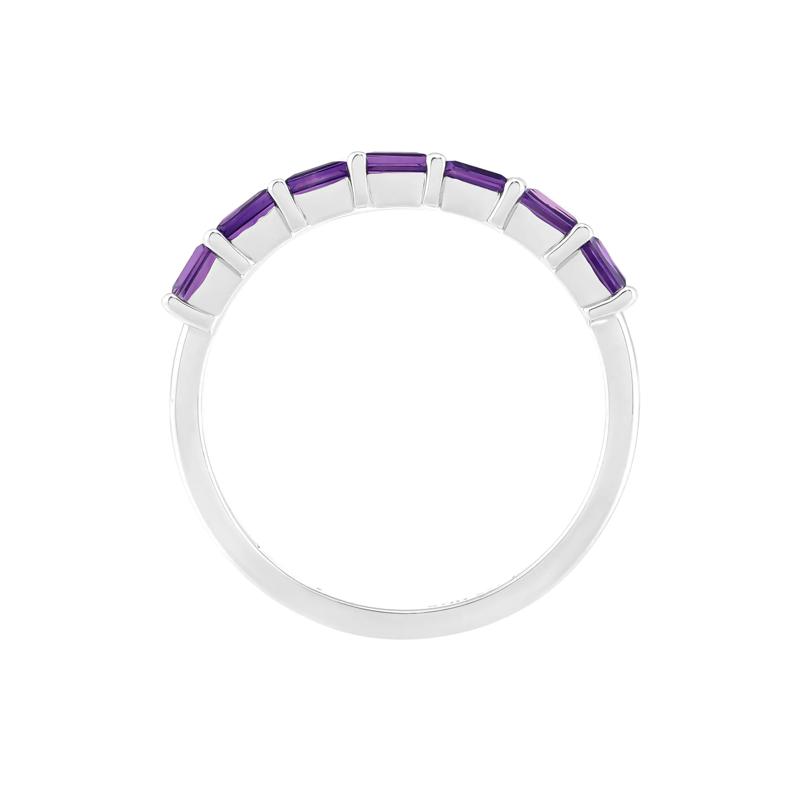 Amethyst Baguette Stack Ring in Sterling Silver – Image 2 of 3
