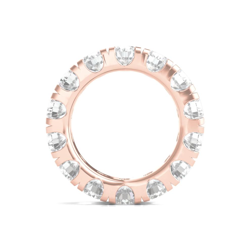 Lab Grown Round Diamond Eternity Band in 14K Rose Gold (7 ct. tw.) – Image 2 of 3