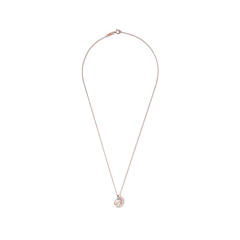 Lab Grown Diamond Solitaire Pendant in 14K Rose Gold (1/4 ct. tw.) – Image 2 of 3