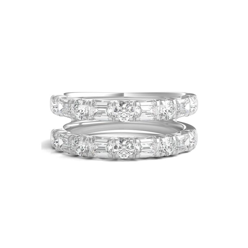 Lab Grown Diamond Ring Insert in 14K White Gold &#40;2 ct. tw.&#41; – Image 1 of 3