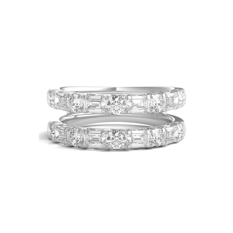 Lab Grown Diamond Ring Insert in 14K White Gold (2 ct. tw.) – Image 1 of 3