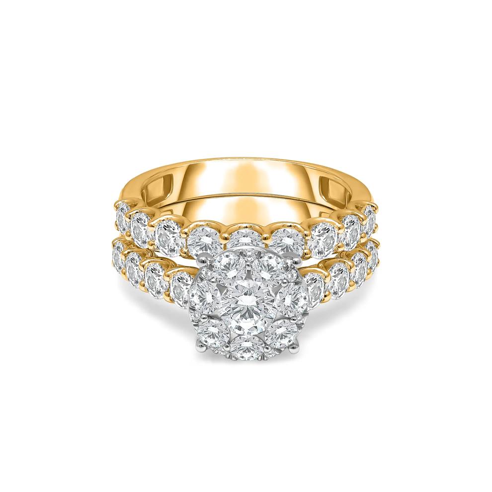 Lab Grown Diamond Engagement Ring Set in 10K Yellow Gold (3 ct. tw.) – Image 1 of 3