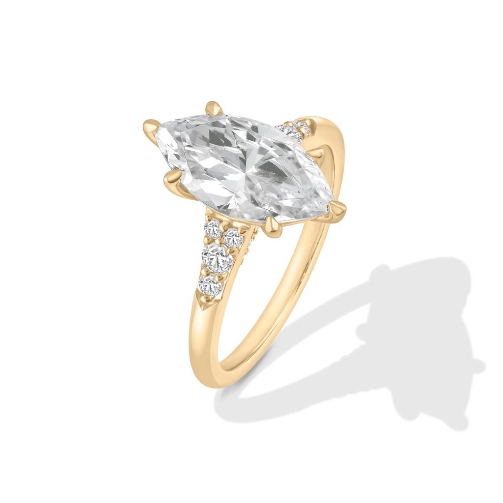 Lab Grown Diamond Marquise Engagement Ring in 14K Yellow Gold (2 3/4 ct. tw.) – Image 4 of 4