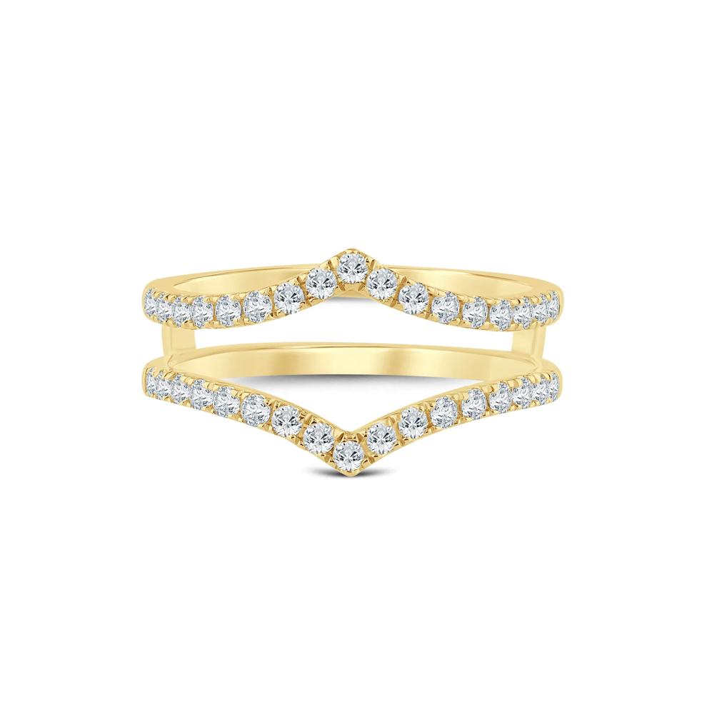 Diamond Chevron Ring Insert in 14K Yellow Gold (1/2 ct. tw.) – Image 1 of 3