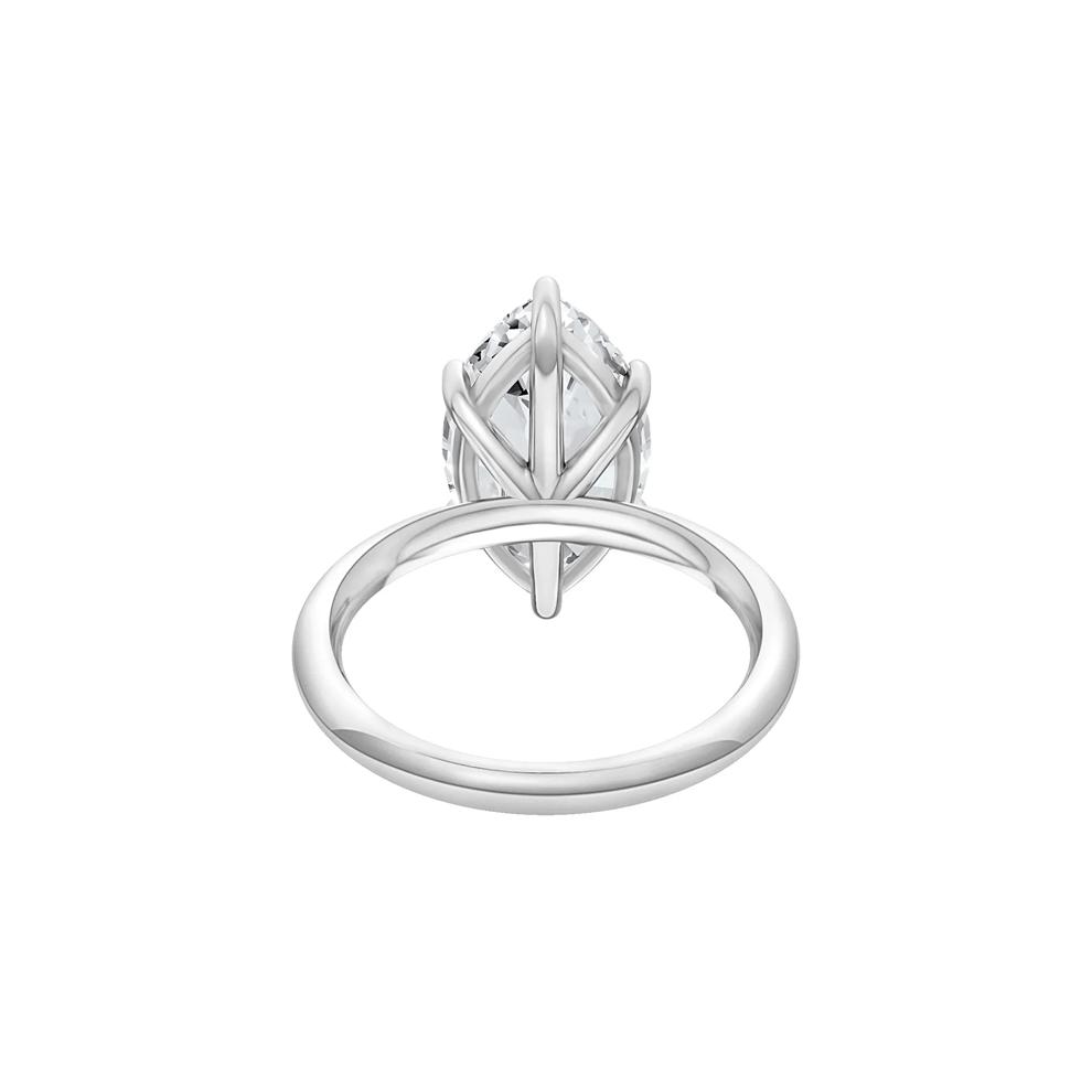 Lab Grown Diamond Marquise Solitaire Engagement Ring in Platinum (4 ct. tw.) – Image 4 of 4