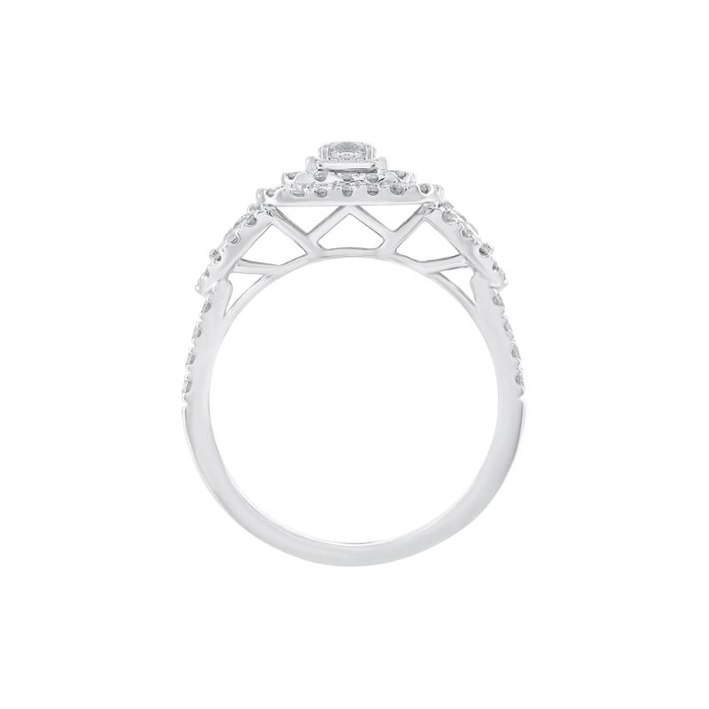 Diamond Three-Stone Ring in 10K White Gold &#40;1 ct. tw.&#41; – Image 2 of 3
