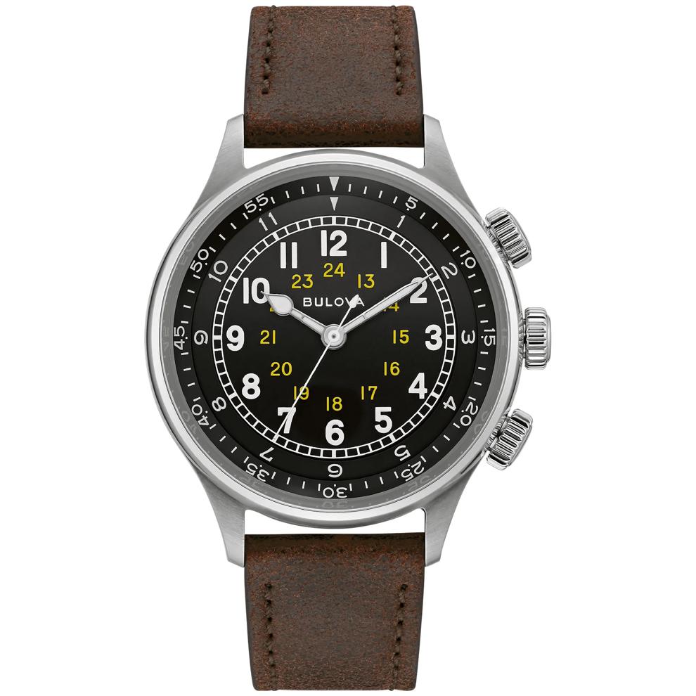 Men's A-15 Pilot Watch in Brown Leather – Image 1 of 3
