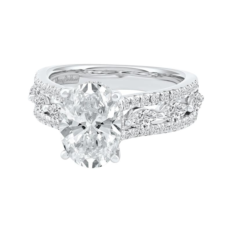 Layla Lab Grown Diamond Engagement Ring in Platinum &#40;4 ct. tw.&#41; – Image 5 of 5