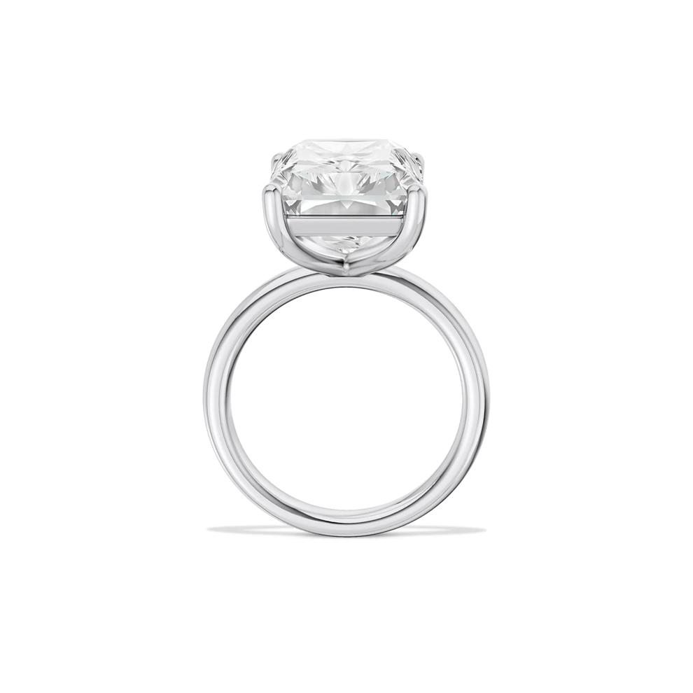 Lab Grown Diamond Radiant-Cut Solitaire Ring in 14K White Gold (9 ct.) – Image 2 of 4