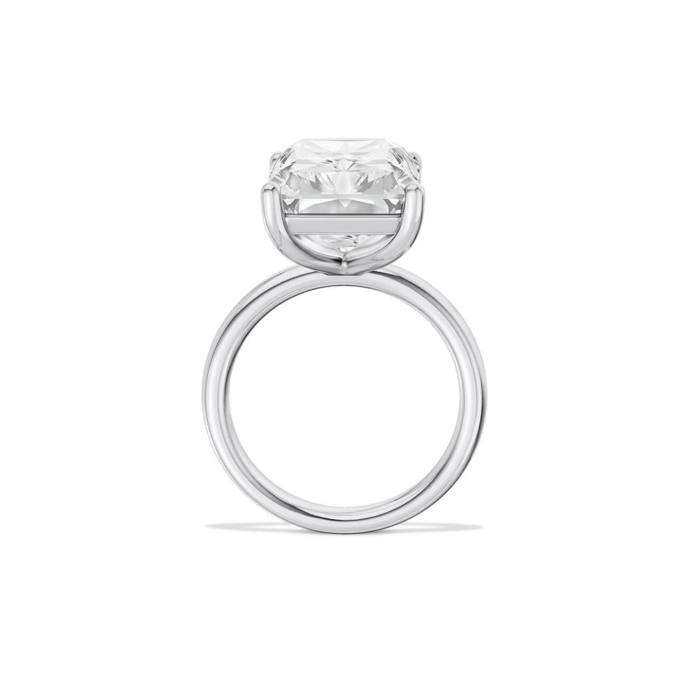 Lab Grown Diamond Radiant-Cut Solitaire Ring in 14K White Gold (9 ct.) – Image 2 of 4