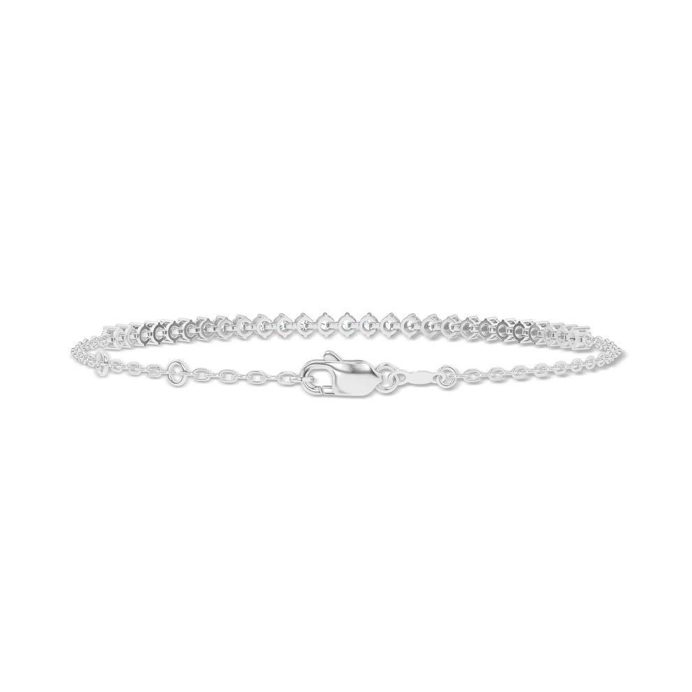Lab Grown Diamond Compass-Set Bracelet in 14K White Gold, 7" (3/4 ct. tw.) – Image 2 of 2