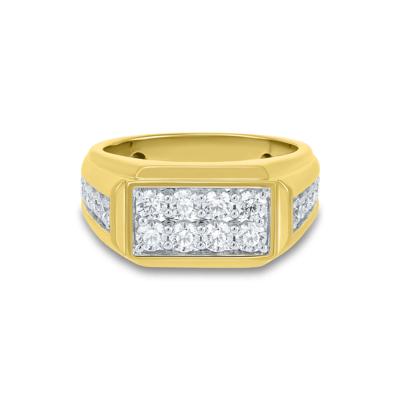 Lab Grown Men’s Diamond Band in 10K Yellow Gold (1 1/2 ct. tw.)