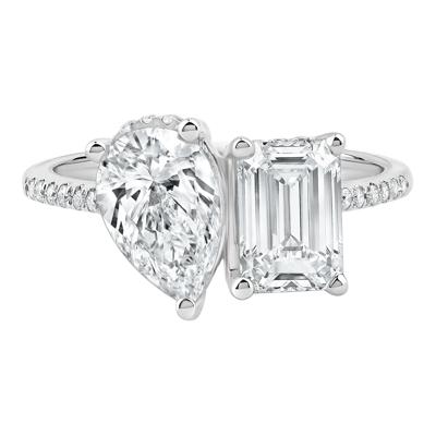 Gianna Lab Grown Diamond Toi et Moi Engagement Ring in Platinum (3 1/4 ct. tw.)