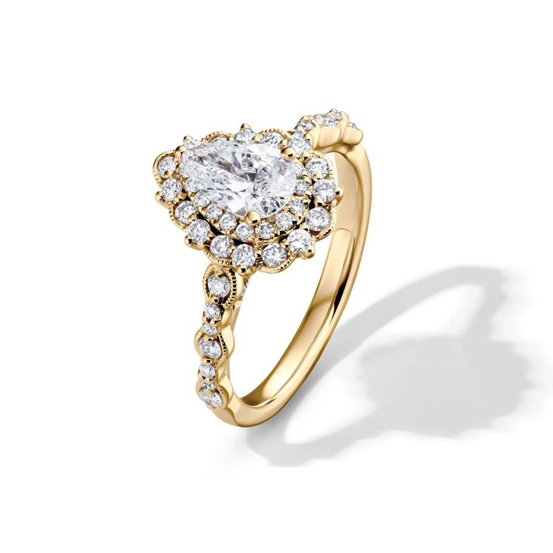 Alice Lab Grown Diamond Bridal Set in 14K Yellow Gold &#40;1 3/8 ct. tw.&#41; – Image 4 of 6