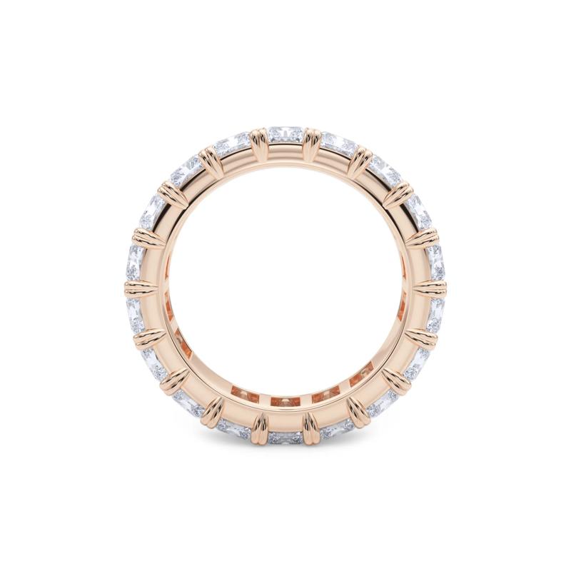 Lab Grown Diamond Radiant-Cut Eternity Band in 14K Rose Gold &#40;7 ct. tw.&#41; – Image 2 of 5