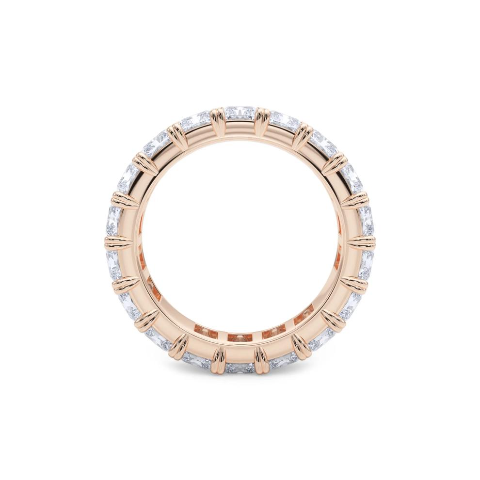 Lab Grown Diamond Radiant-Cut Eternity Band in 14K Rose Gold (7 ct. tw.) – Image 2 of 5