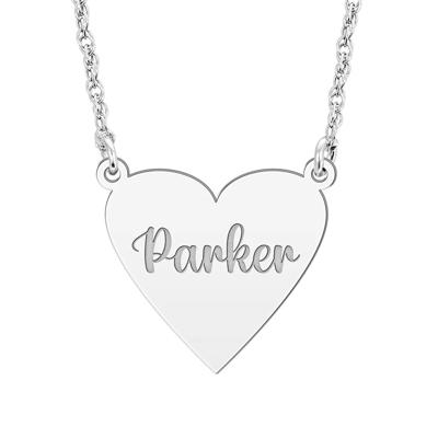 Personalized Heart Necklace