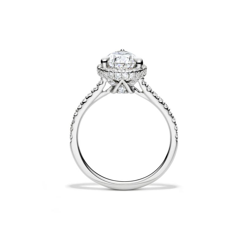 Perry Lab Grown Diamond Pear-shaped Engagement Ring in 14K White Gold &#40;2 5/8 ct. tw.&#41; – Image 2 of 6