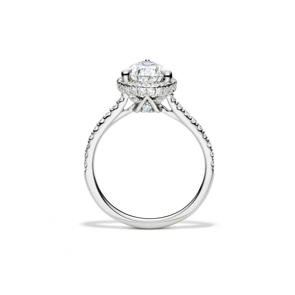 Perry Lab Grown Diamond Pear-shaped Engagement Ring in 14K White Gold (2 5/8 ct. tw.) – Image 2 of 5
