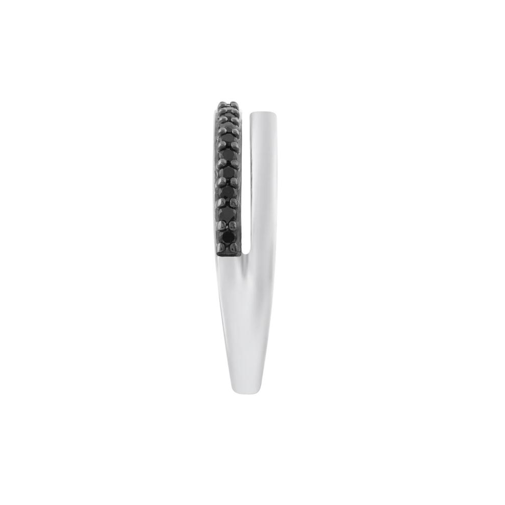 Black Diamond Band in Sterling Silver (1/5 ct. tw.) – Image 3 of 3