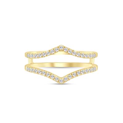 Lab Grown Diamond Chevron Ring Insert in 14K Gold (1/4 ct. tw.)