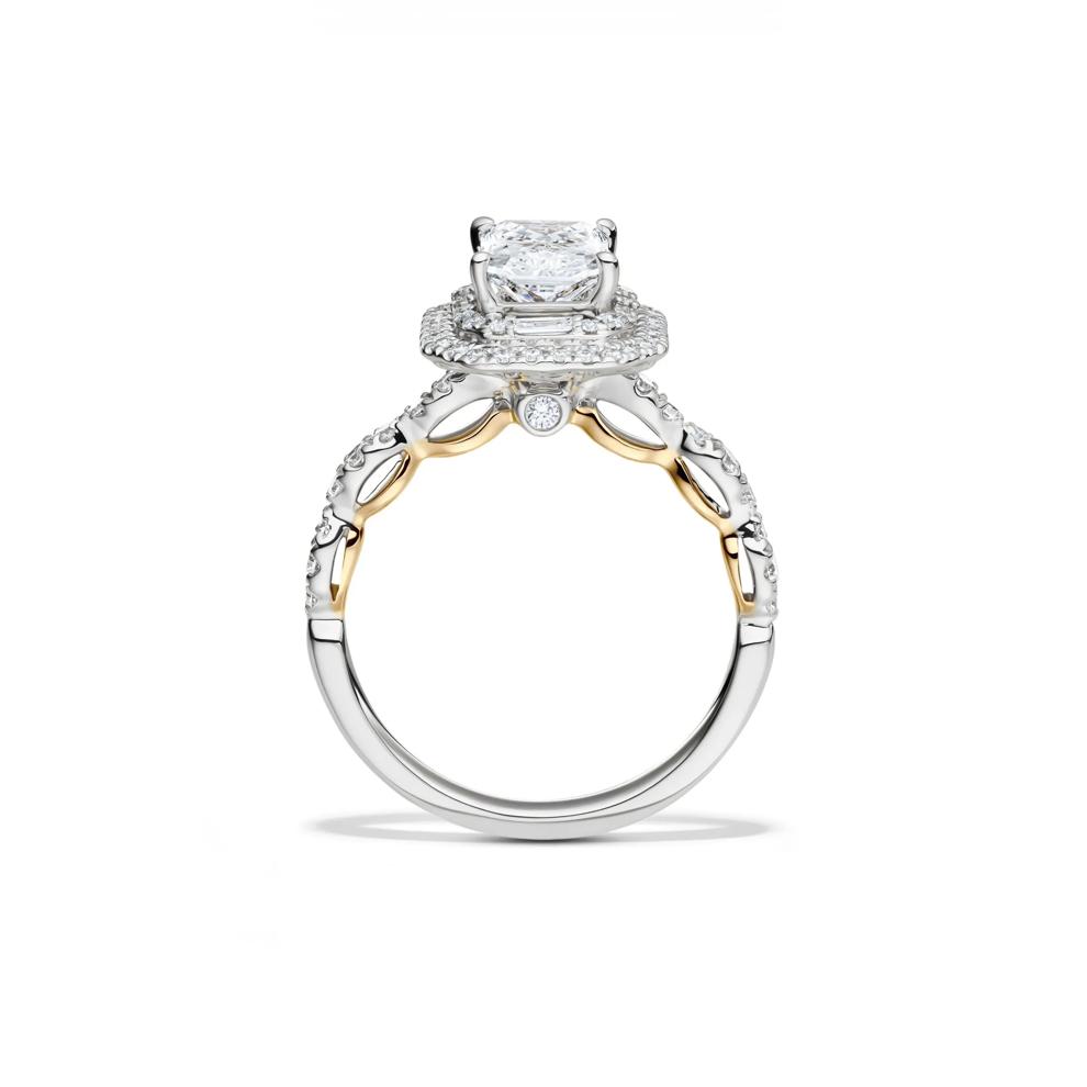 Adriana Lab Grown Diamond Engagement Ring Set in 14K White Gold with Yellow Gold (2 1/4 ct. tw.) – Image 2 of 7