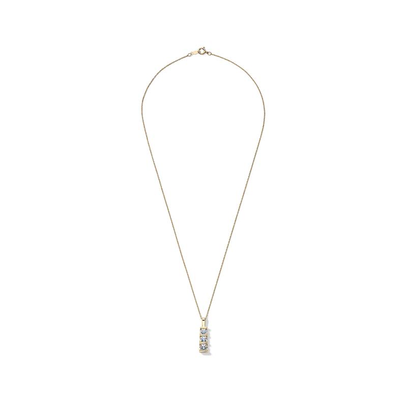 Lab Grown Diamond Three-Stone Pendant in 14K Yellow Gold &#40;1 ct. tw.&#41; – Image 2 of 4