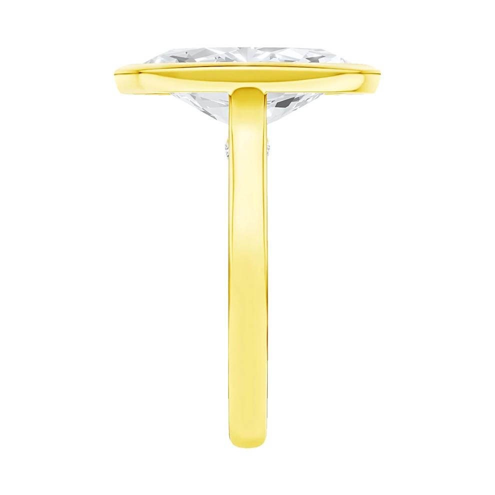 Monroe Lab Grown Diamond Marquise Engagement Ring in 14K Yellow Gold (4 ct. tw.) – Image 3 of 4