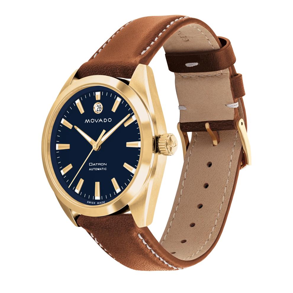 Men's Heritage Datron Watch With Brown Leather Strap – Image 2 of 3