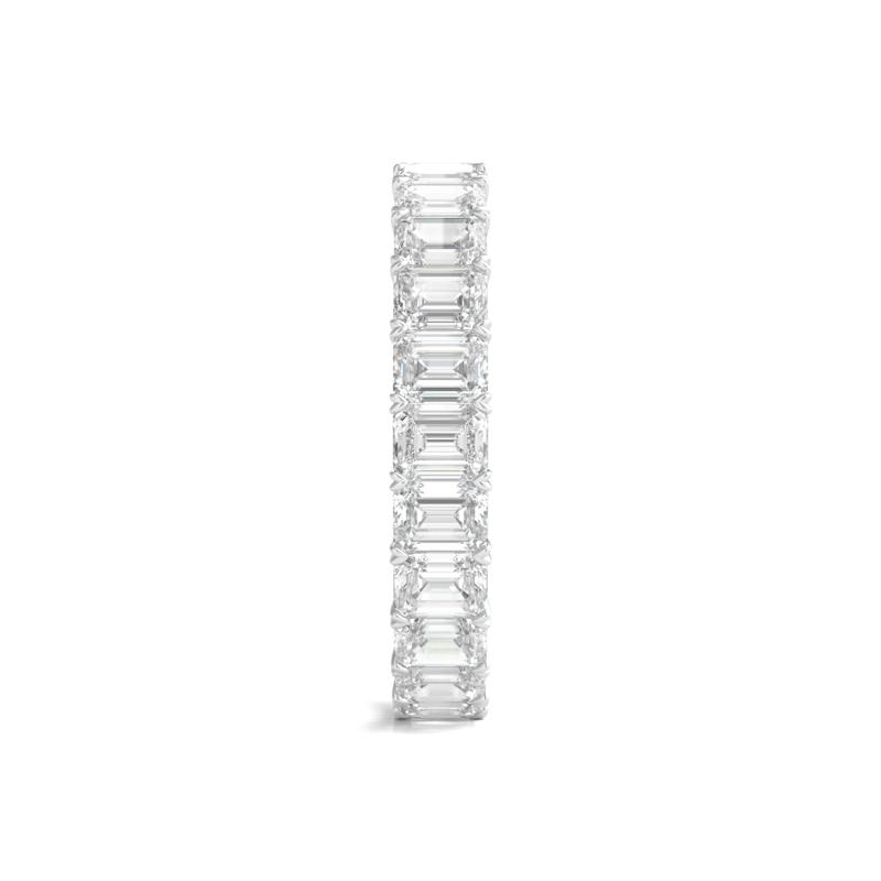 Lab Grown Emerald-Cut Diamond Eternity Band in 14K White Gold &#40;3 ct. tw.&#41;  – Image 3 of 3