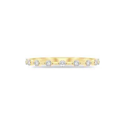 Diamond Anniversary Stack Band in 10K Yellow Gold (1/7 ct. tw.)